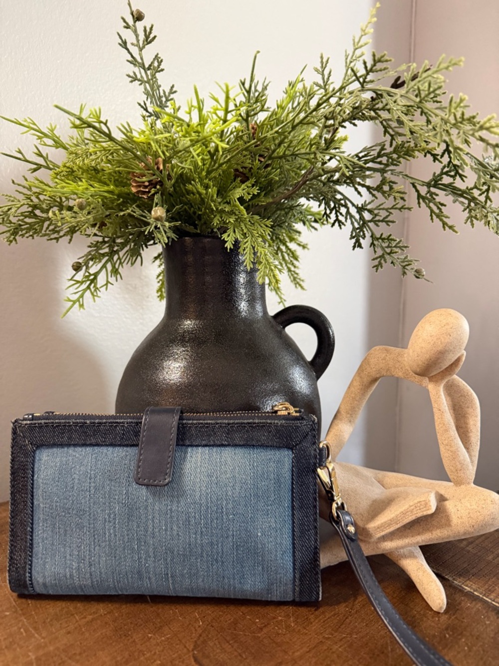 Michael Kors Denim Wristlet - Picture 2 of 10